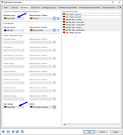 Impostazioni di configurazione in base alla norma DIN 18008