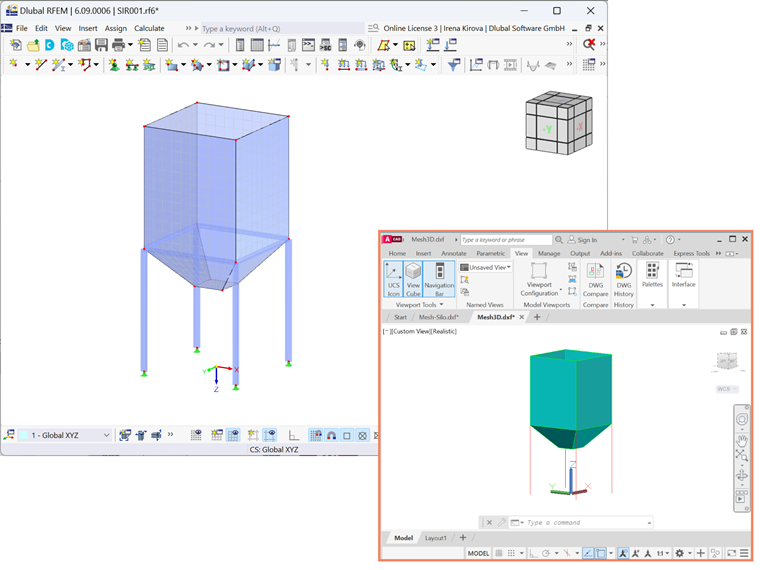 L'opzione "Esporta la mesh FE come 3DFace" in RFEM 6 per l'esportazione di file DXF è evidenziata per migliorare la gestione dei dati della mesh.