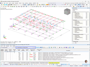 Rapporti di progetto con codifica a colori visualizzati sulle strisce di progetto in una vista del modello strutturale per analisi e valutazione