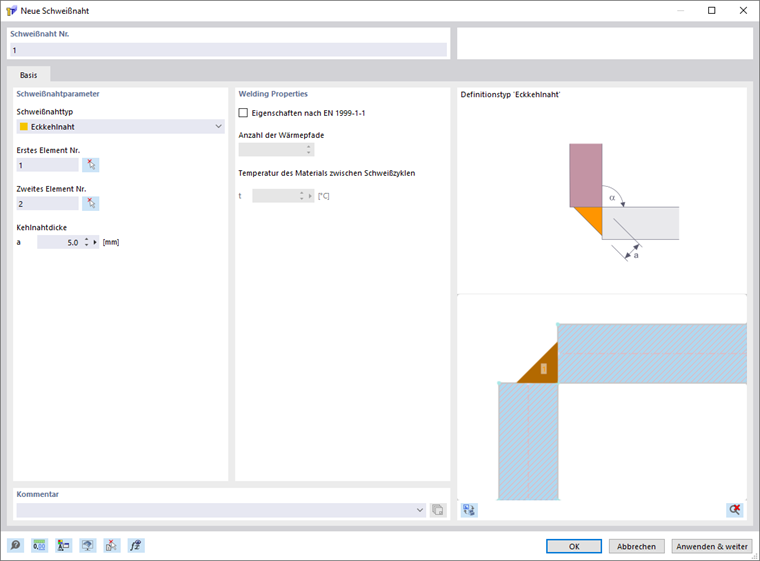 Tipo di saldatura ‘Saldatura a cordone’