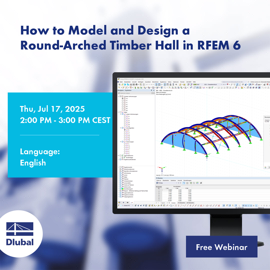 Un modello strutturale che evidenzia la progettazione di una hall in legno con arco rotondo con tutti gli elementi pertinenti chiaramente visualizzati, che mostrano tecniche di modellazione per progetti di costruzione.