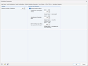 Finestra di dialogo di Parametri di calcolo per l'add-on Sviluppo di taglio nel modello RFEM 5