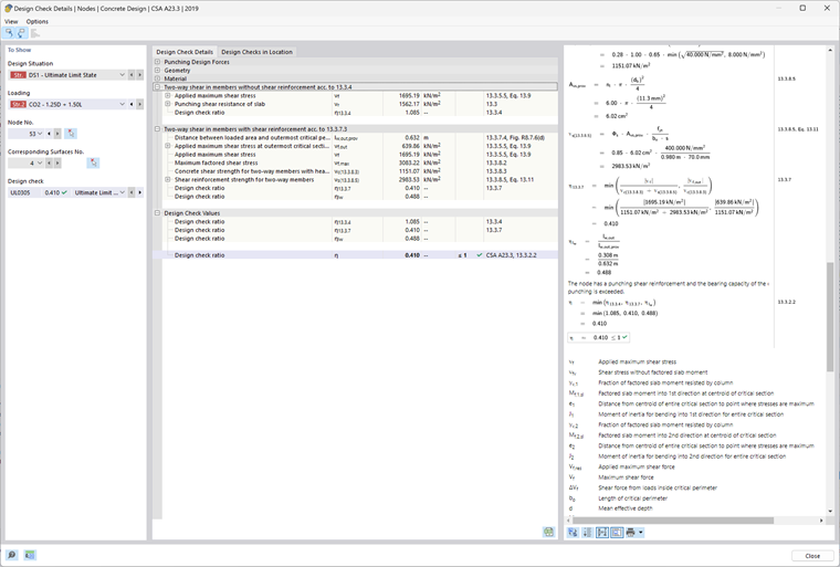 Richiesti dei dettagli delle armature a taglio da punzonamento  verificati per garantire la sicurezza strutturale e la conformità