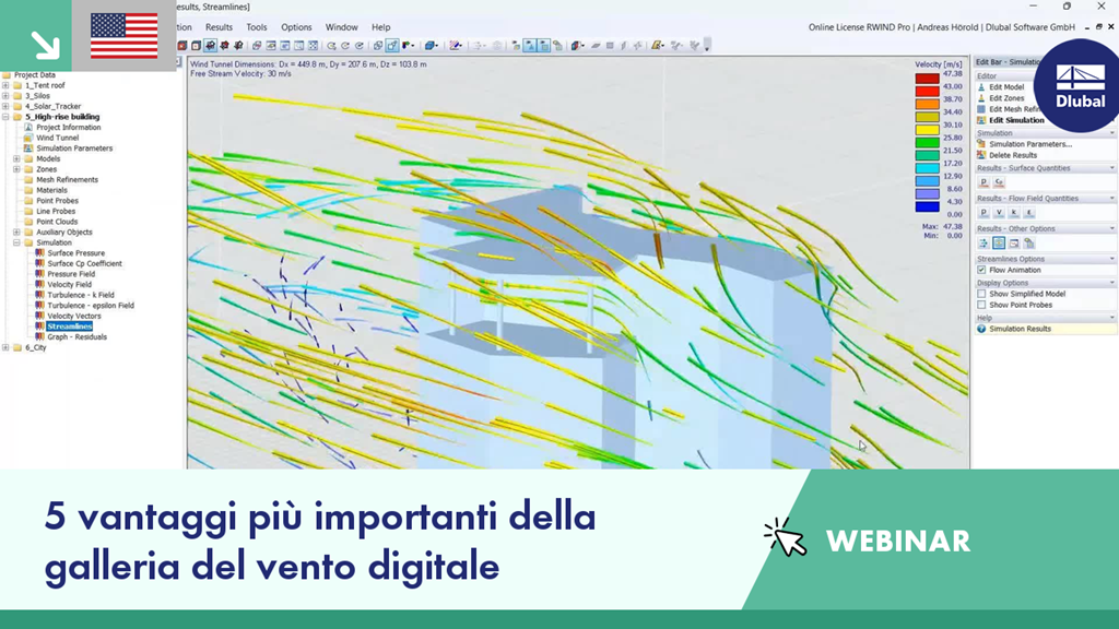 Panoramica dei principali vantaggi della tecnologia della galleria del vento digitale nei webinar.