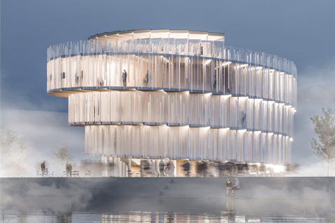 Progettazione della struttura in legno del padiglione ceco per EXPO Osaka 2025 realizzata da A2 Timber utilizzando RFEM e RWIND.