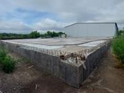 Vista dettagliata delle armature per una piastra di fondazione con particolare attenzione all'area del giunto