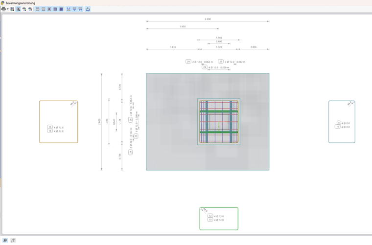 Staffa orizzontale | Layout e descrizione