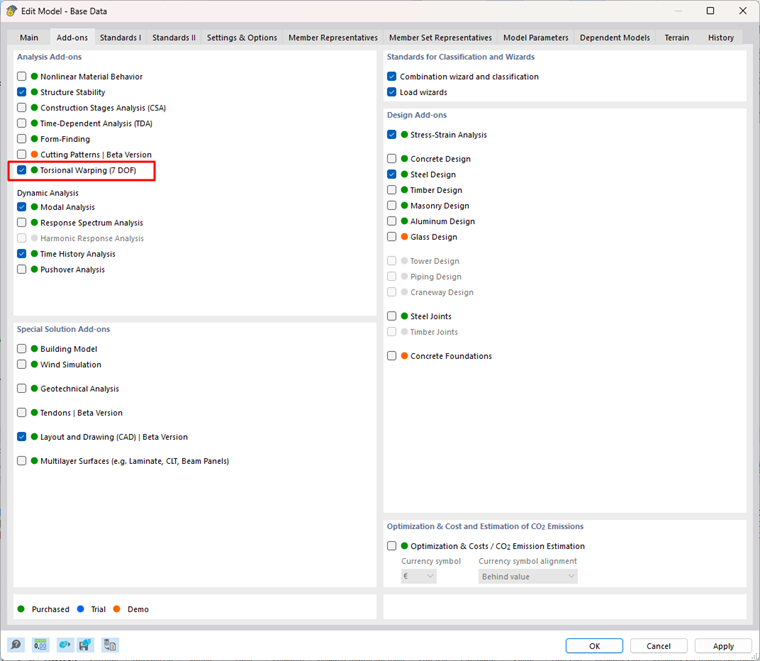 Disattivare l'add-on Torsione con warping
