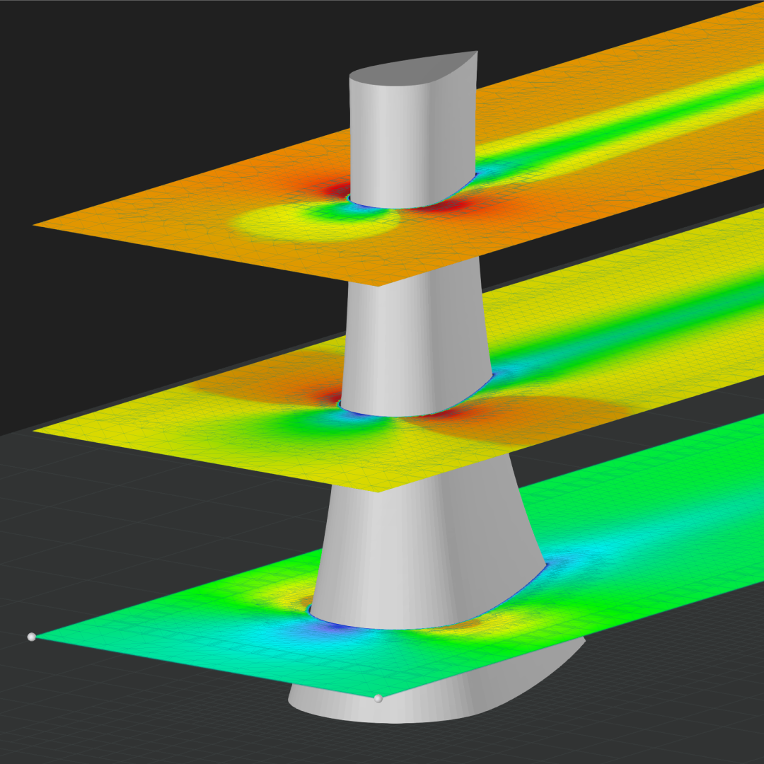 Simulazione del carico del vento su una torre a caduta progettata dagli studenti dell'Università di Parma Sara Artioli, Davide Baracca e Tommaso Caleffi utilizzando il software RWIND.
