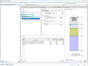 Definizione delle proprietà del terreno con tipo multistrato e profilo di perforazione nel add-on Fondazioni di calcestruzzo