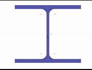 Determinazione delle proprietà delle sezioni per un HEA 140 (incluso progetto a tensione ammissibile)