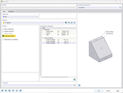 Solido con oggetti integrati mirati per determinare successivamente la dipendenza della mesh