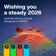 Auguri festosi di Buon Natale e i migliori auguri per il prossimo anno 2026, celebrando il successo.