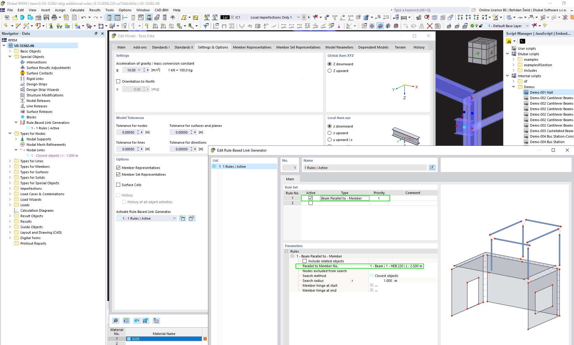 Generatore di collegamenti basato su regola