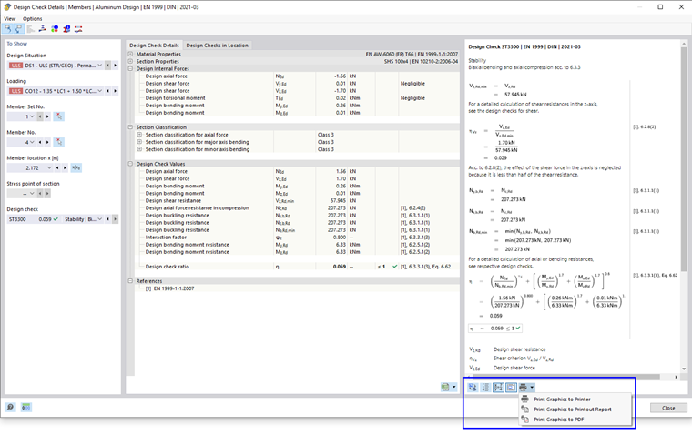 Stampa dettagli verifica
