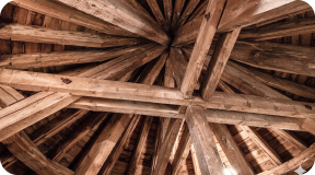 Una struttura di copertura storica realizzata da ALS Ingenieure GmbH & Co. KG.