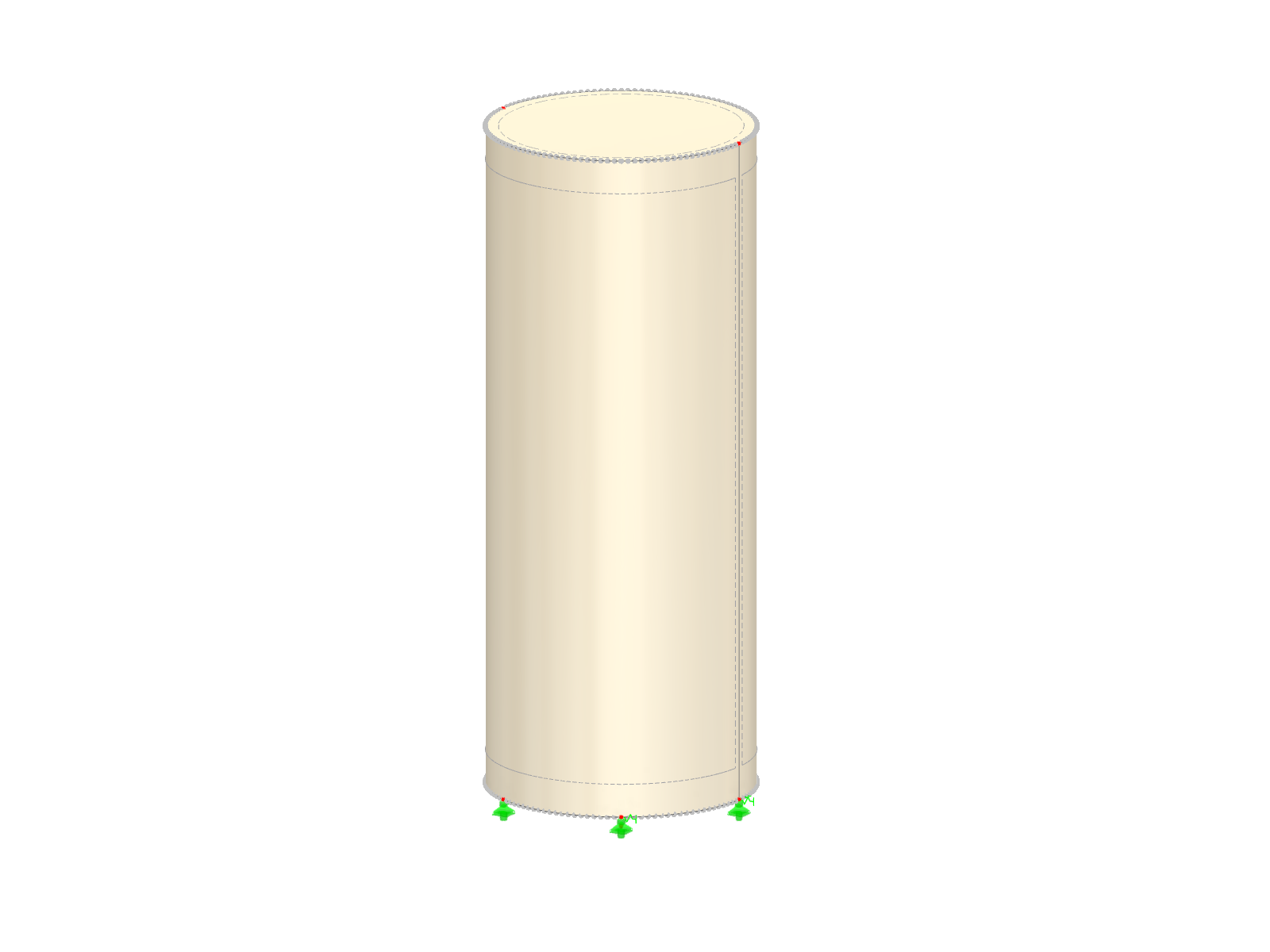 Un modello di tubo gonfiato viene visualizzato come una struttura nell'edilizia.