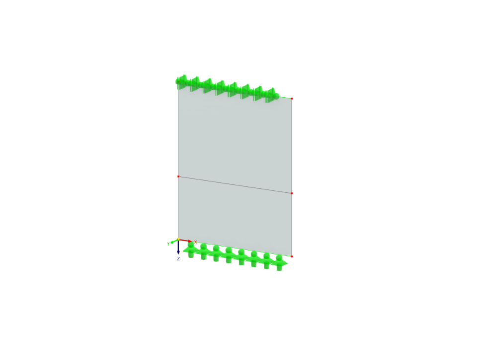 Progettazione di un pannello di vetro soggetto a carichi, utilizzato nel seminario di RFEM 6.