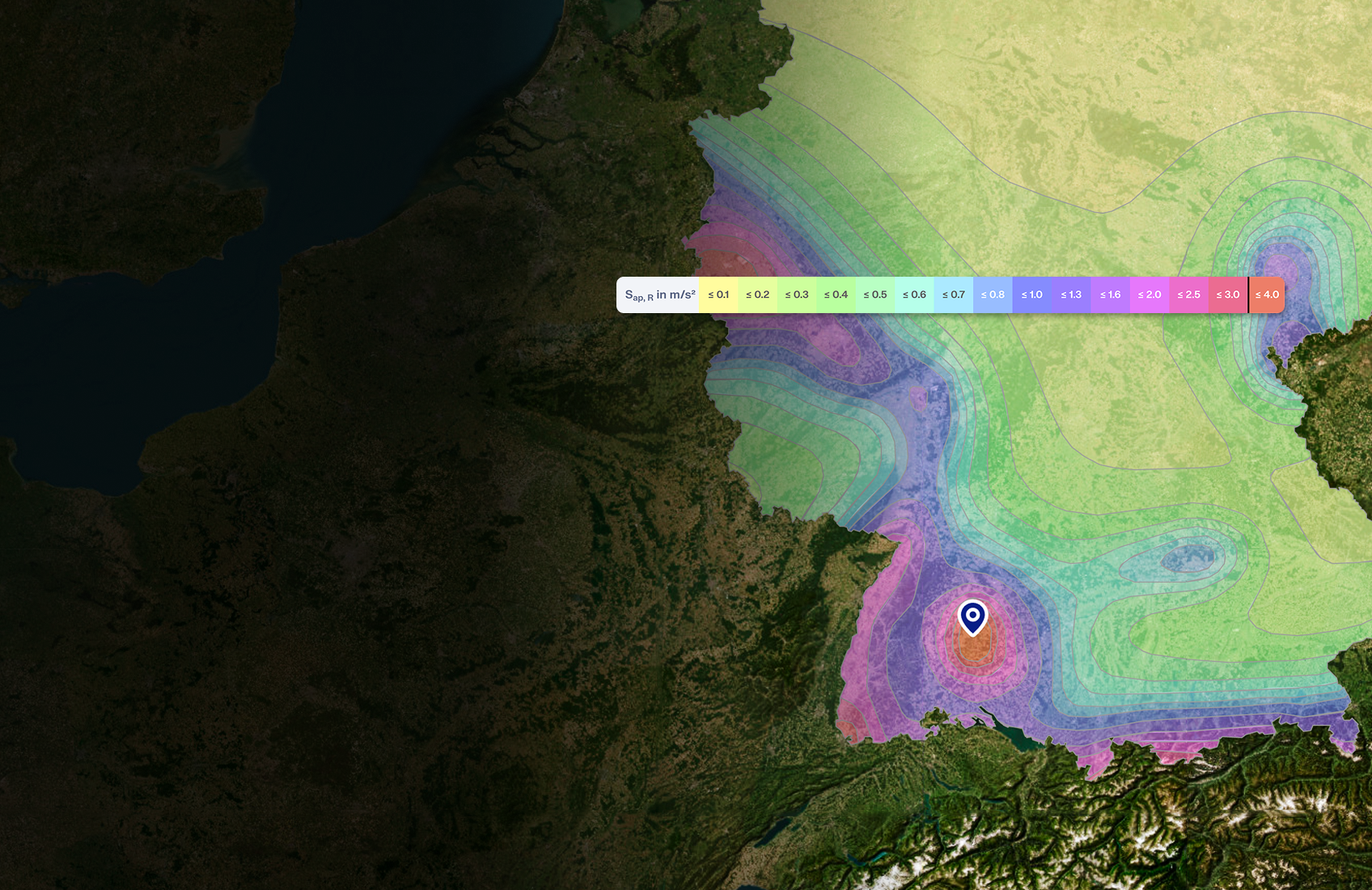 Illustrazione che mostra la nuova funzionalità delle geo-zone per l'analisi strutturale, utilizzando mappe a colori per indicare le regioni.