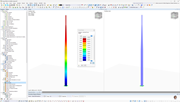 Palo per antenna in acciaio progettato in RFEM 6, analisi carico da vento. Il progetto include l'analisi della capacità portante globale e l'analisi di stabilità.