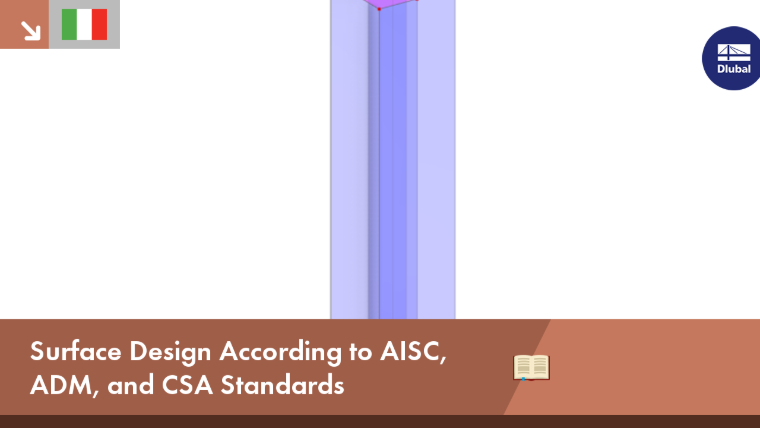 Verifica di superfici secondo gli standard AISC, ADM e CSA