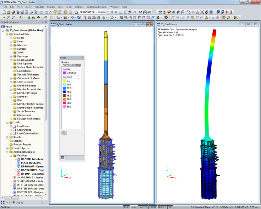 Urządzenie grzewcze | Zaprojektowany w RFEM przez firmę Peter & Partner, Niemcy |  www.ifs-peter-partner.com