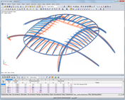 Deformacje dachu stadionu (17791 prętów)