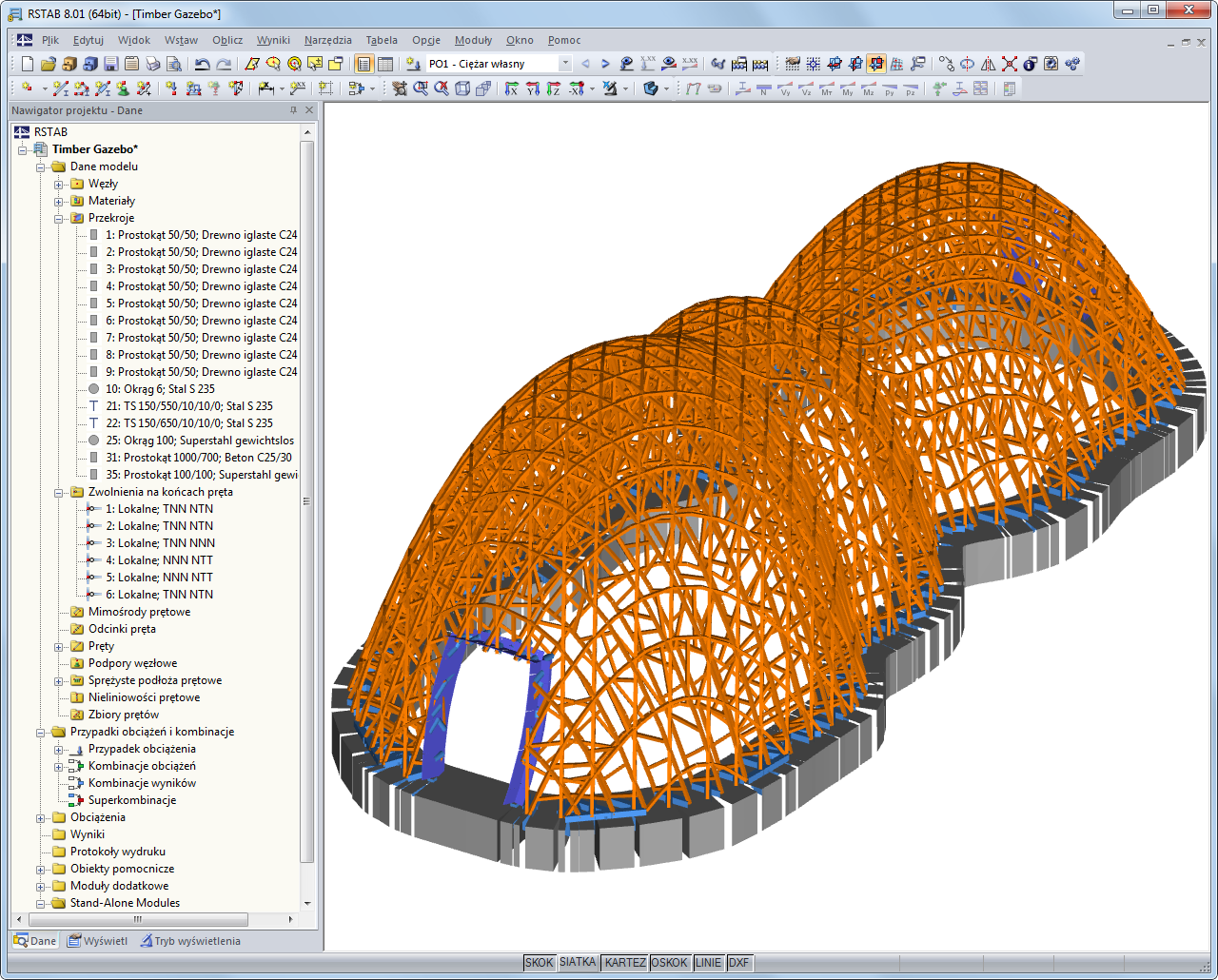 Konstrukcja pawilonu Buga wykonana z 6000 drewnianych prętów ((C) www.fh-koblenz.de)