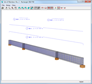 RF-BETON Stäbe - 3D-Rendering