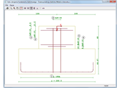 Bewehrungsplan - Schnitt Köchermitte, Blickrichtung in x