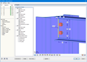 Grafische Darstellung Fahnenblech-Anschluss an Stütze