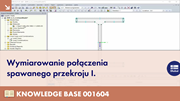 Bemessung einer geschweißten Verbindung eines I-Profils