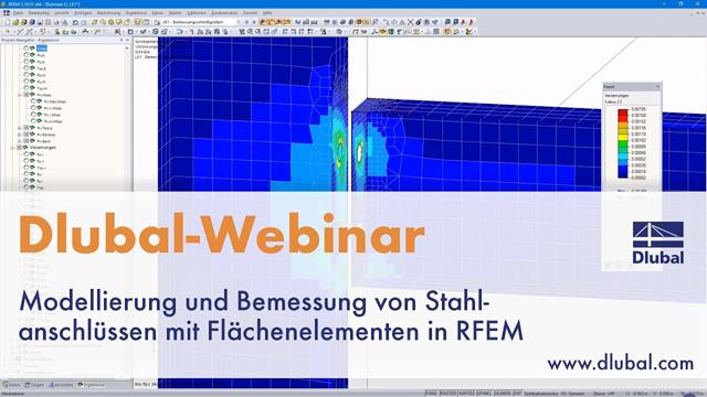 Webinar: Stahlanschlüsse m. Flächenelementen in RFEM
