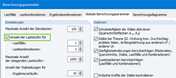 Checkbox "Anzahl der Laststufen"