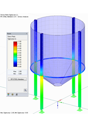 Obraz 01 - Colored Results in RFEM Graphic - Members