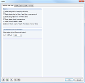 Detaileinstellungen Tragfähigkeit