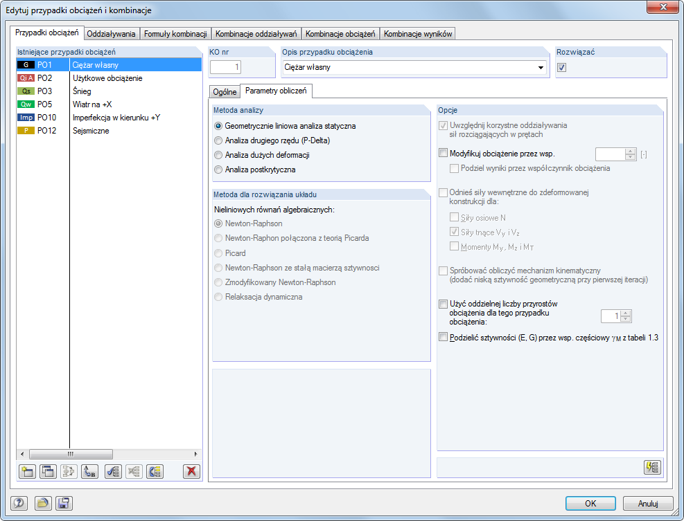 Wahl der Berechnungstheorie