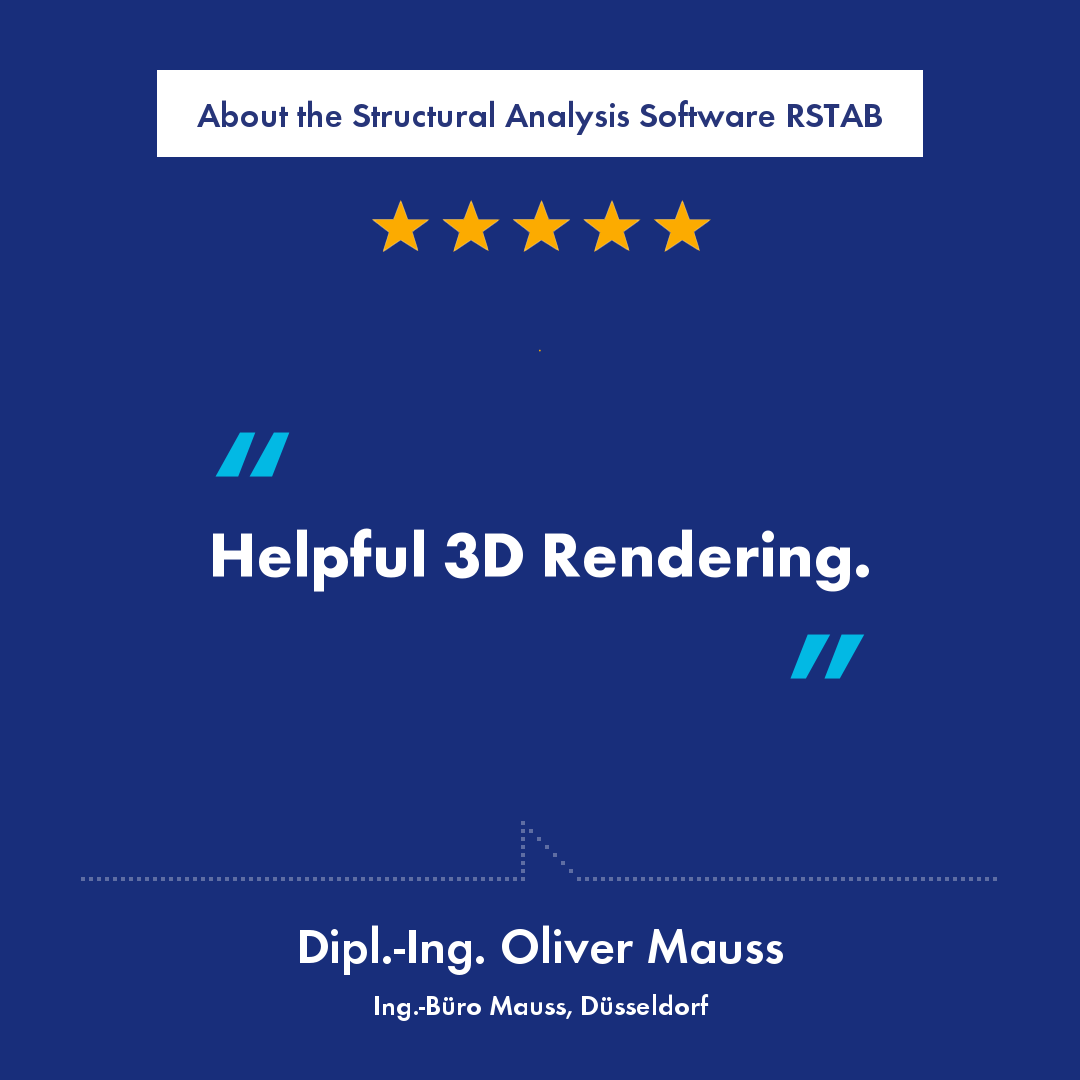 Za pomocą programu do analizy statyczno -wytrzymałościowej RSTAB