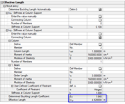Ergebnisse der Knicklängenberechnung in RF-BETON Stützen