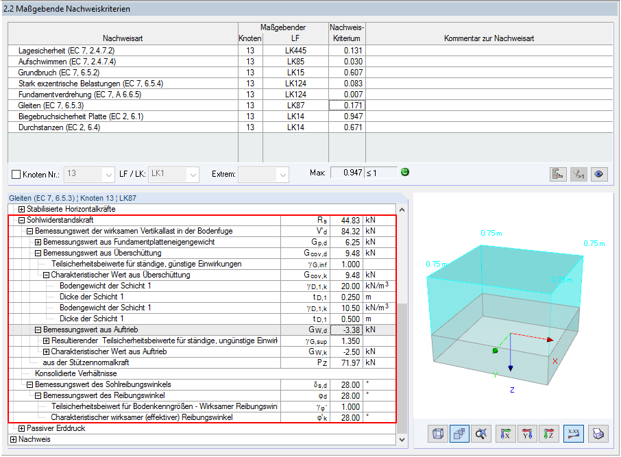 Nośność gruntu w obliczeniach ślizgowych