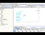 Siły w przekroju ściany usztywniającej