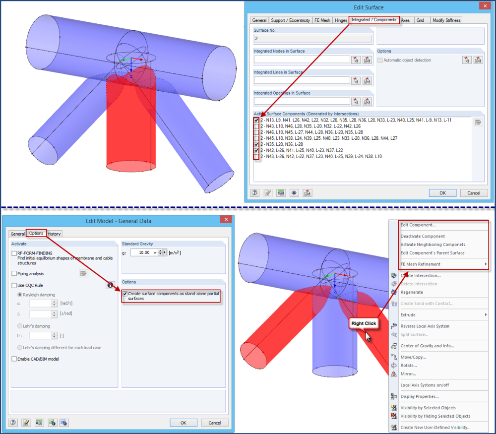 Umwandlung alter Durchdringungen in RFEM 5