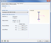 Member Stiffness According to AISC 360-10 C2.3(2)