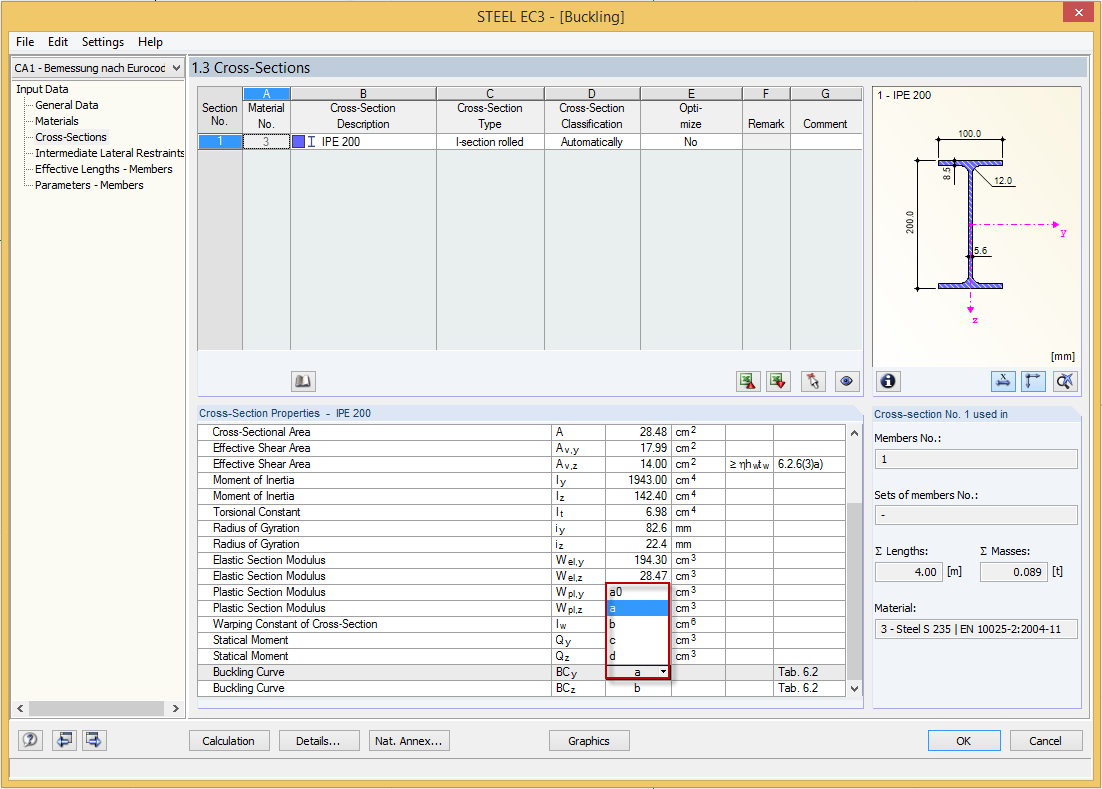 Knicklinie eines Profils ändern