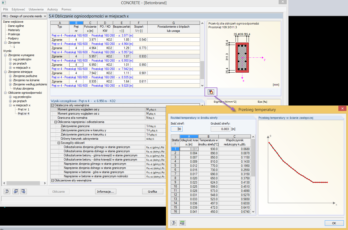 Obliczanie ognioodporności