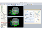 Wyświetlanie przecięcia swobodnych obciążeń powierzchniowych