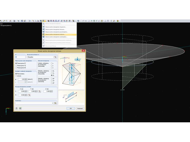Wolne obciążenie kołowe