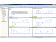 Graficzne przedstawienie pełnej/zredukowanej siły tnącej i wymaganego zbrojenia na ścinanie