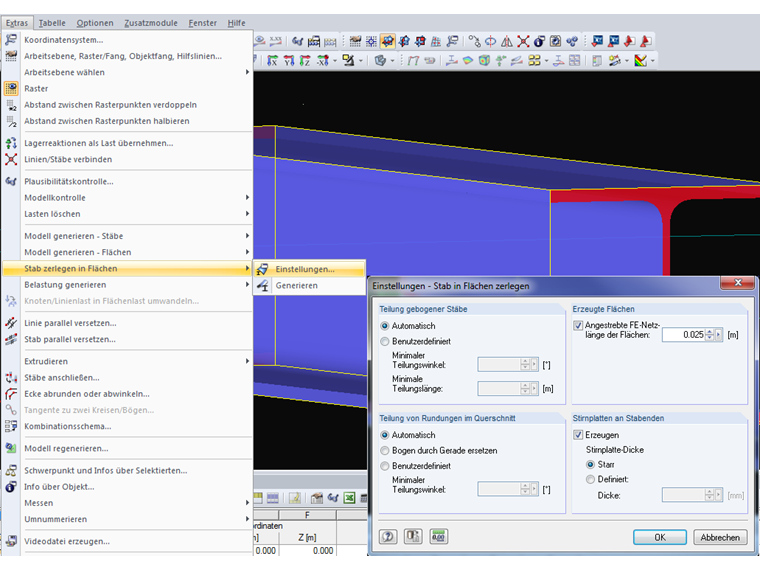 Generuj powierzchnie z pręta