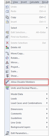Doppelte Stäbe zulassen